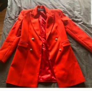 Zara red blazer